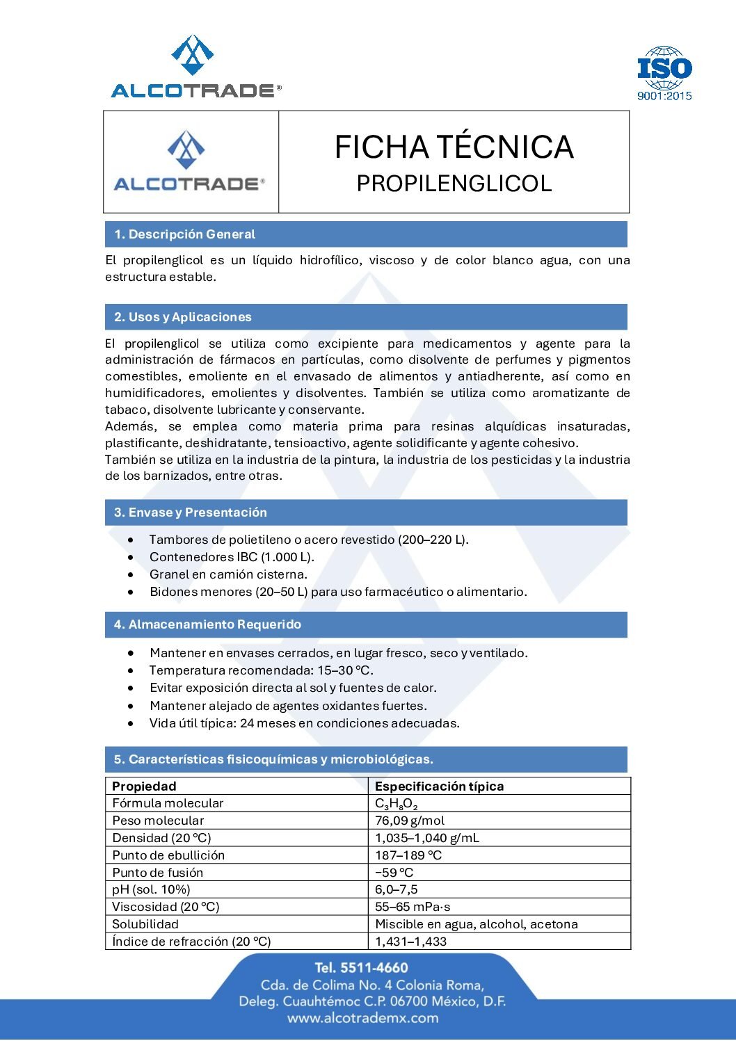 TDS propilenglicol