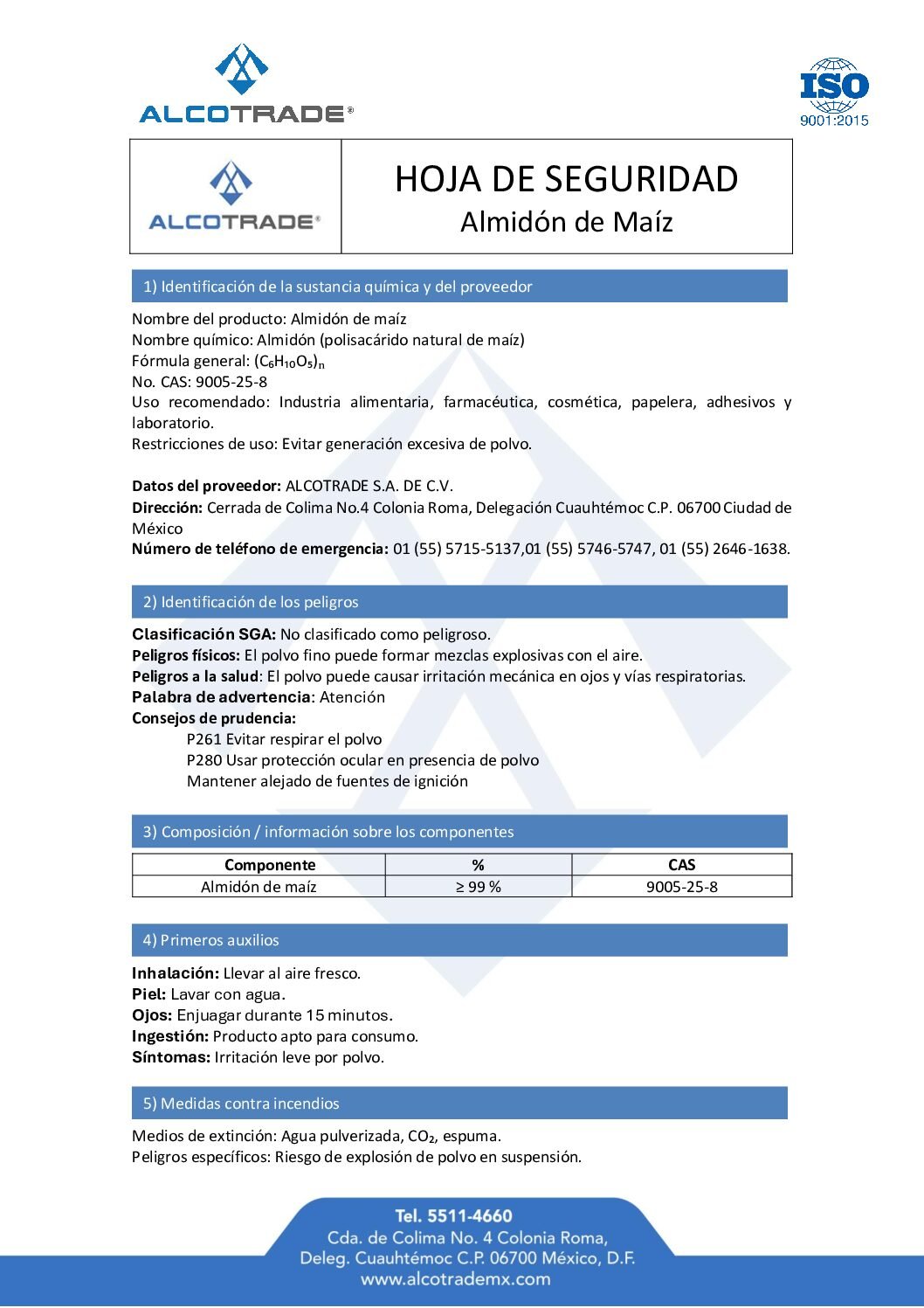 hds Almidón de Maíz