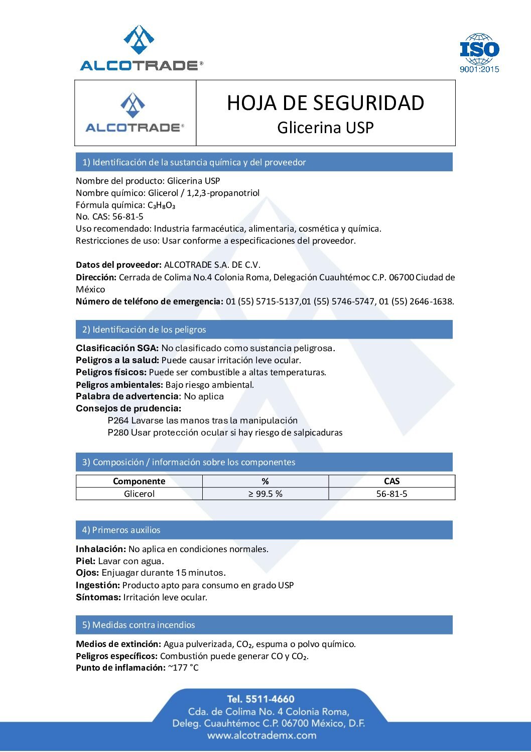 hds Glicerina USP